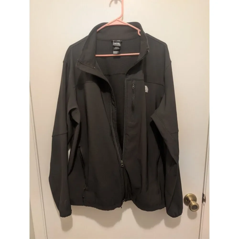 The North Face Men's XL Apex Pneumatic Softshell Jacket Black WindWall